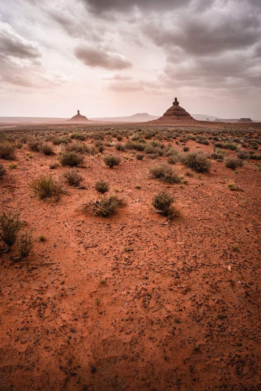 Southwest desert travel scene