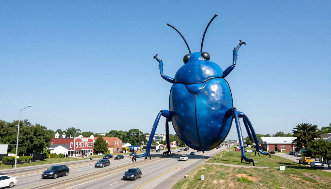 Big Blue Bug Providence Rhode Island