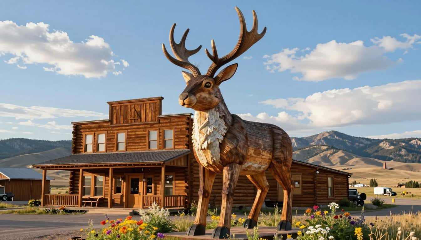 Douglas Wyoming jackalope statue