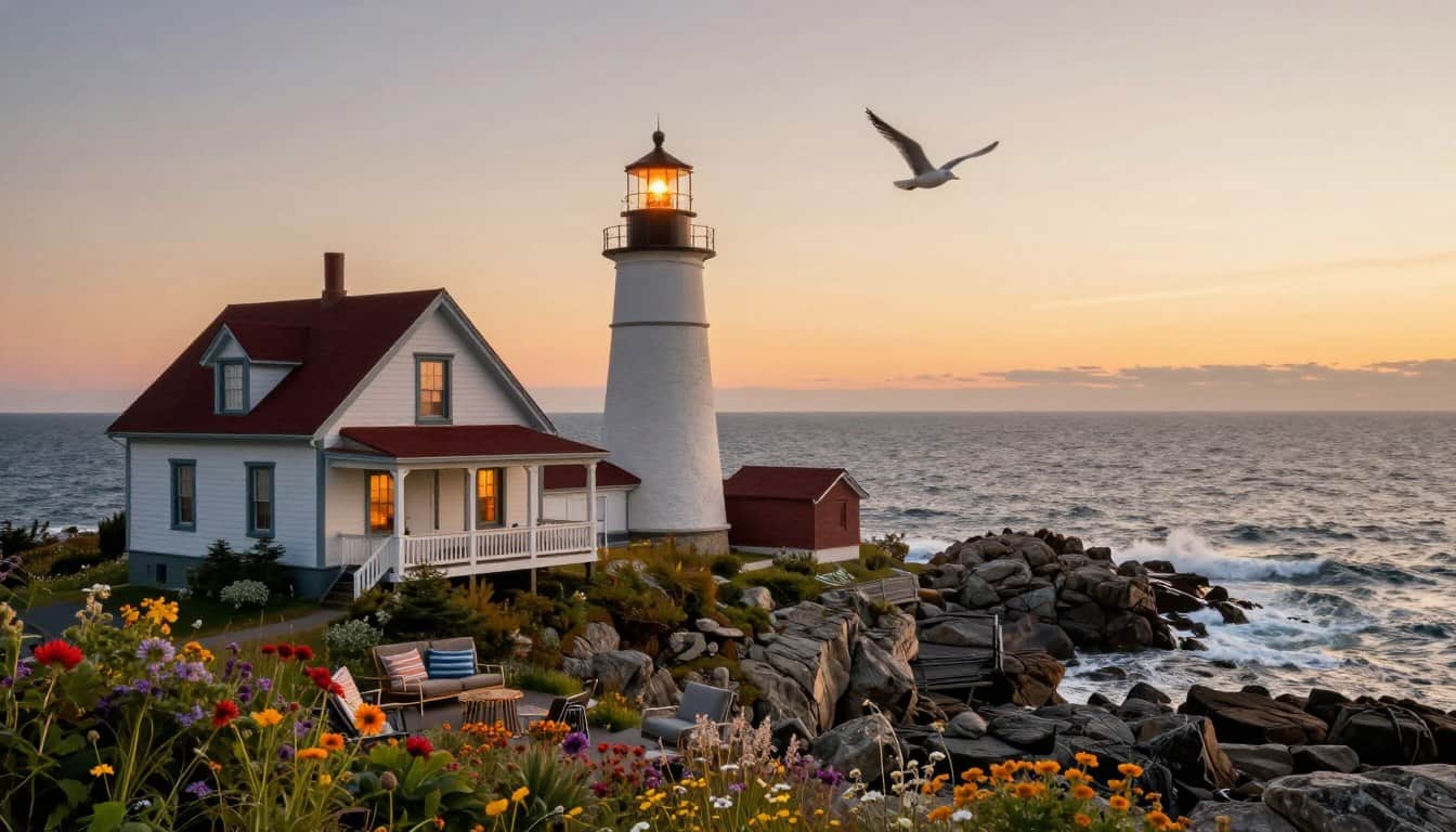 Maine lighthouse lodging