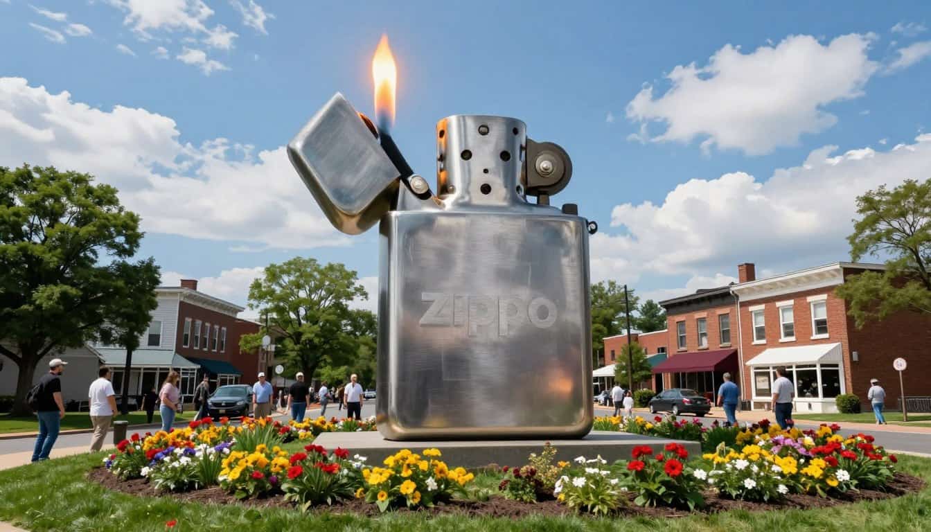 giant Zippo lighter Bradford Pennsylvania