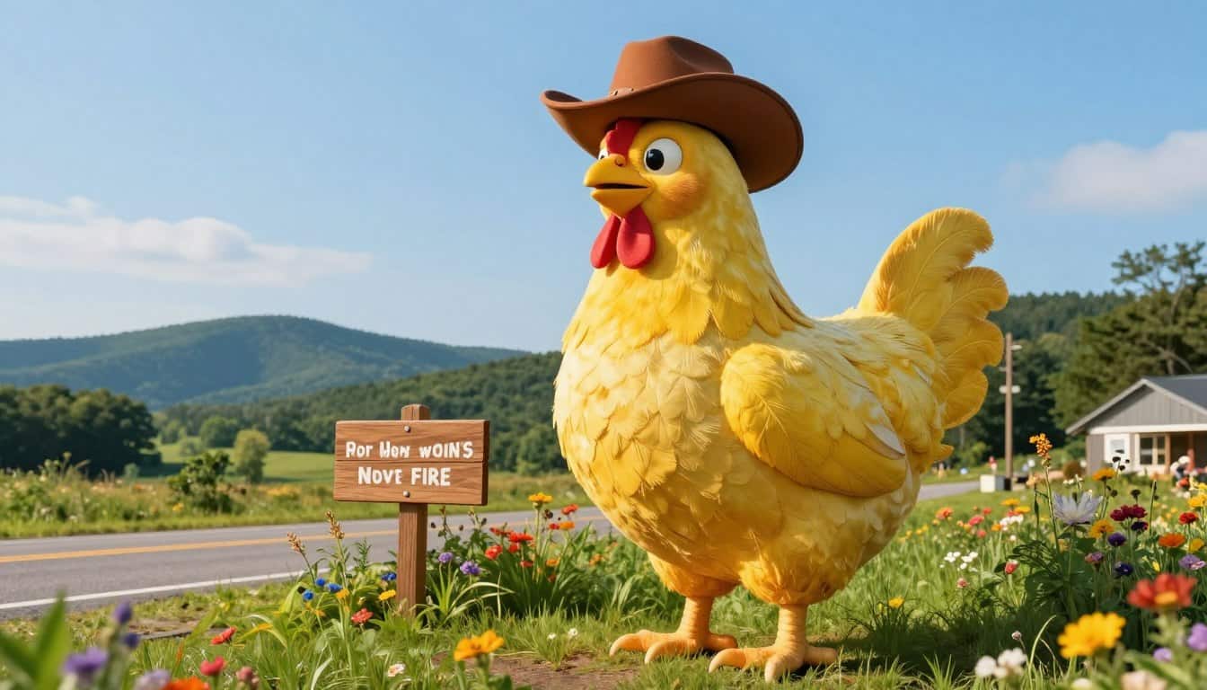 giant chicken New Hampshire attraction
