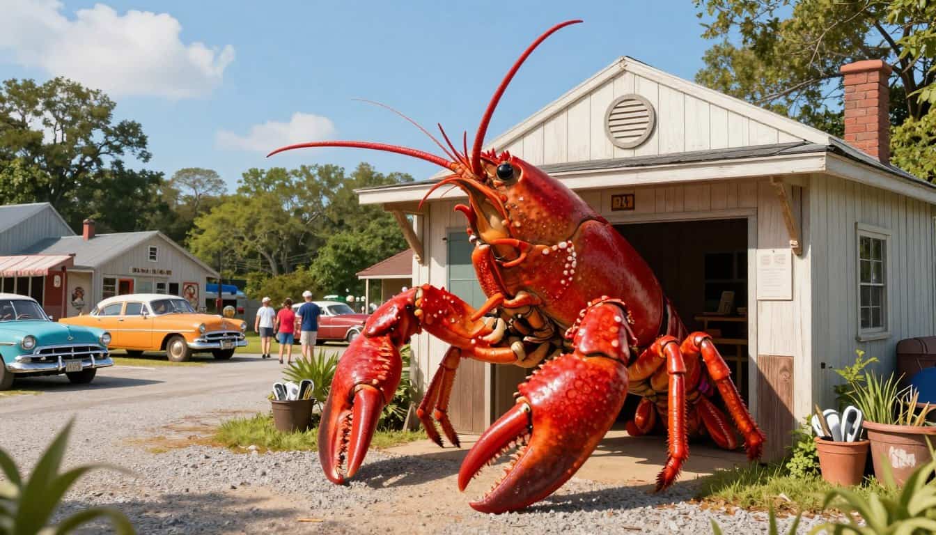giant crawfish Louisiana attraction