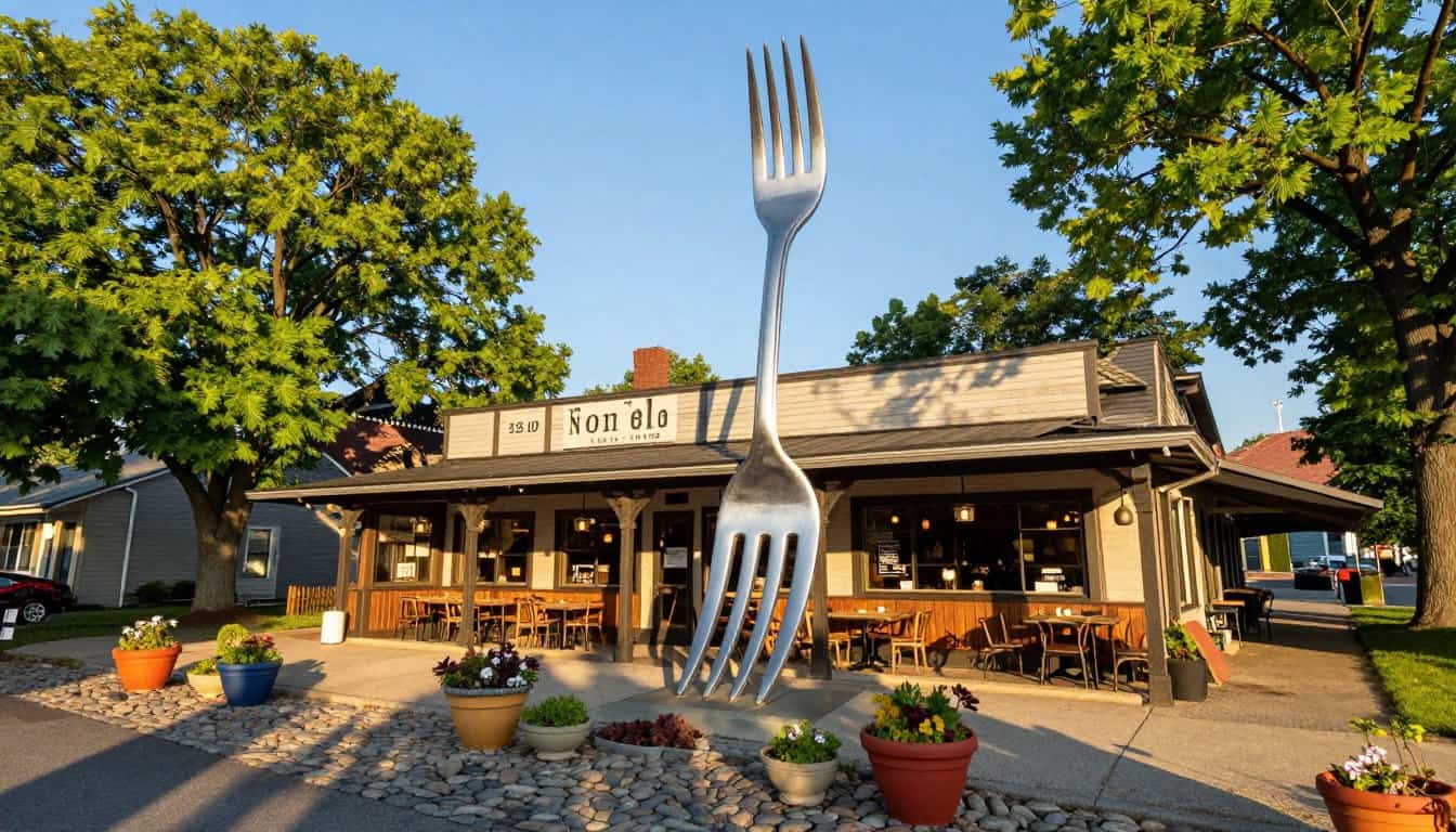 giant fork New York attraction