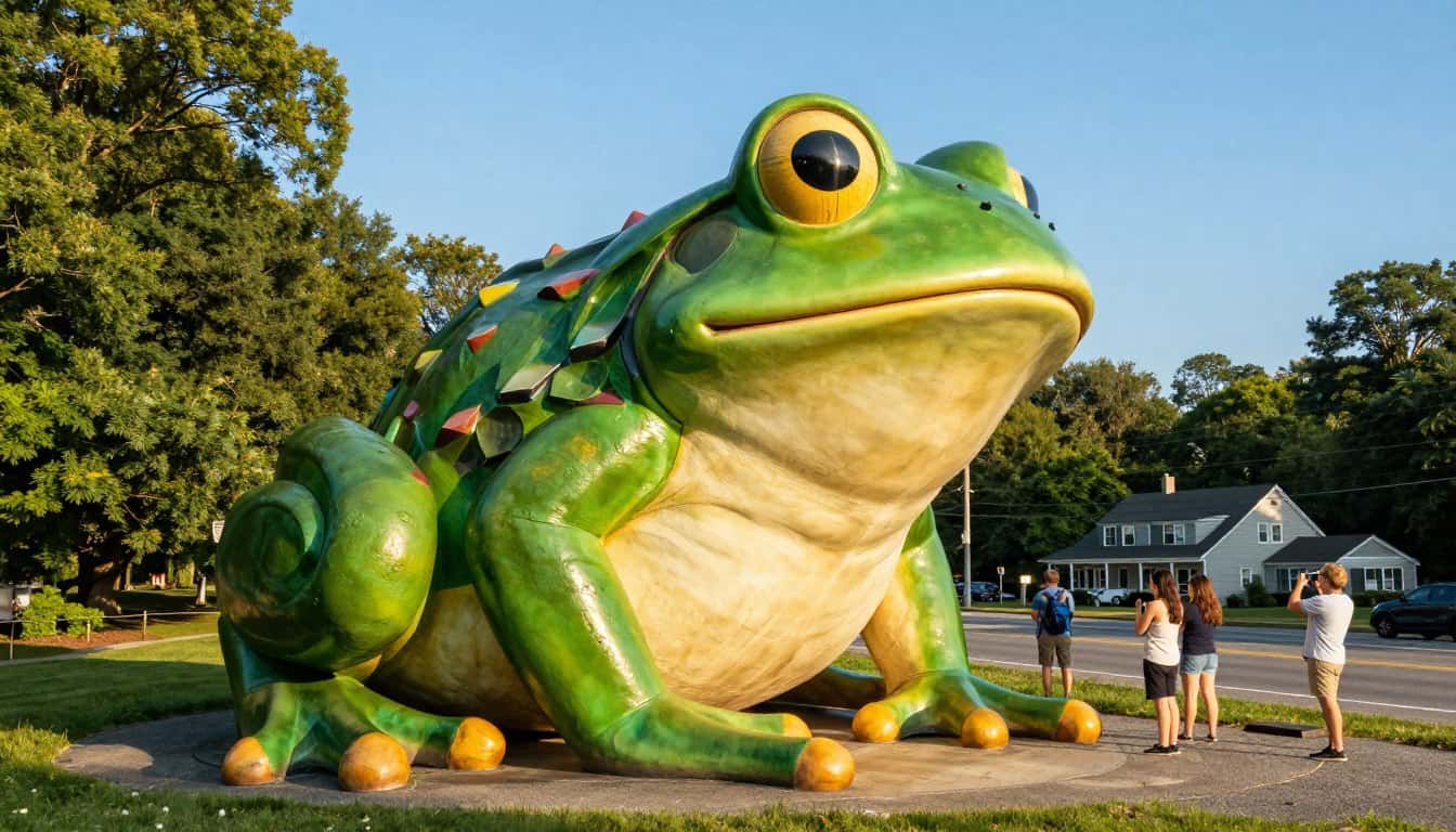 giant frog Connecticut attraction