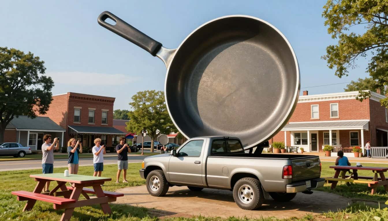 giant frying pan Delaware attraction