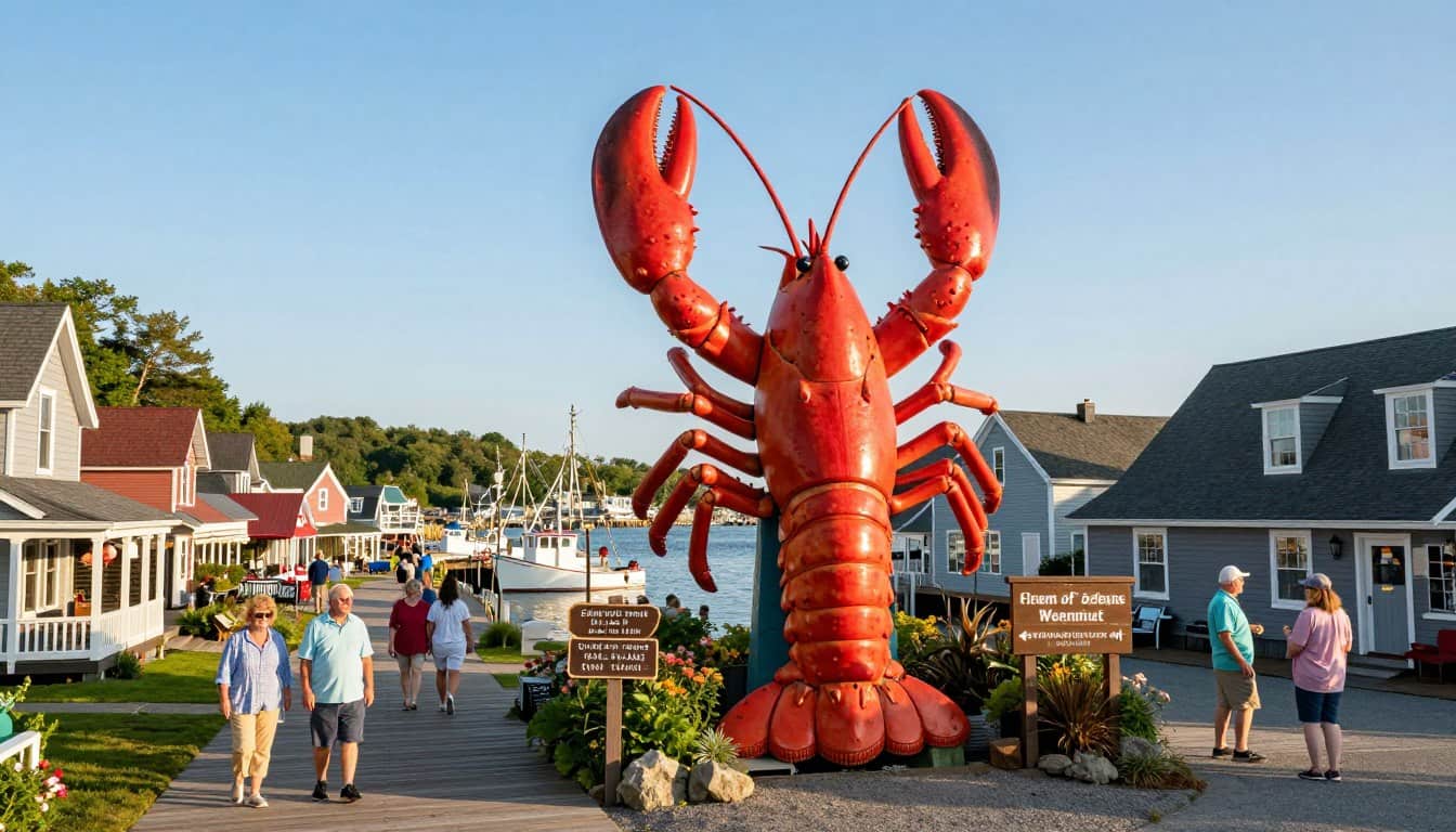 giant lobster Maine attraction